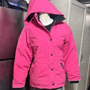 Canada Goose Kids Bright Pink Puffer Jacket